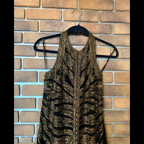Marciano beaded sequins halter dress - Picture 2 of 6